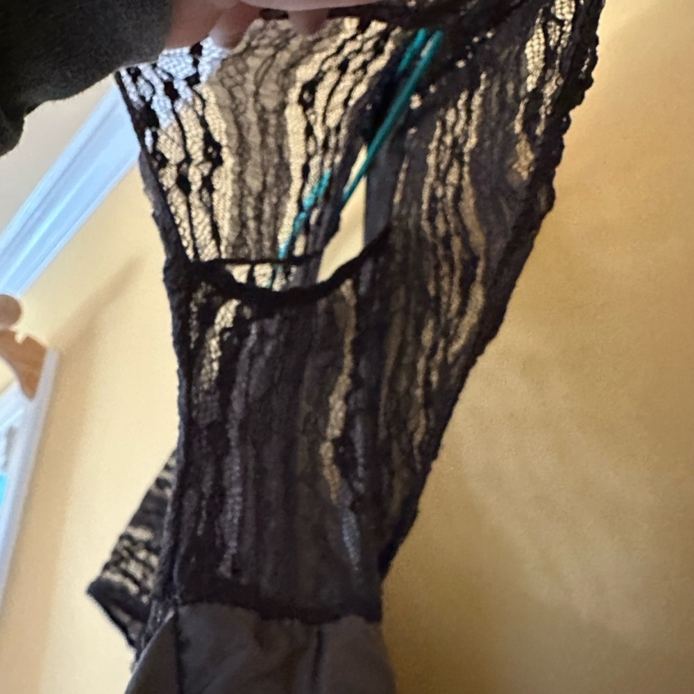 Anthropologie Brown Lace Blouse - Picture 9 of 10